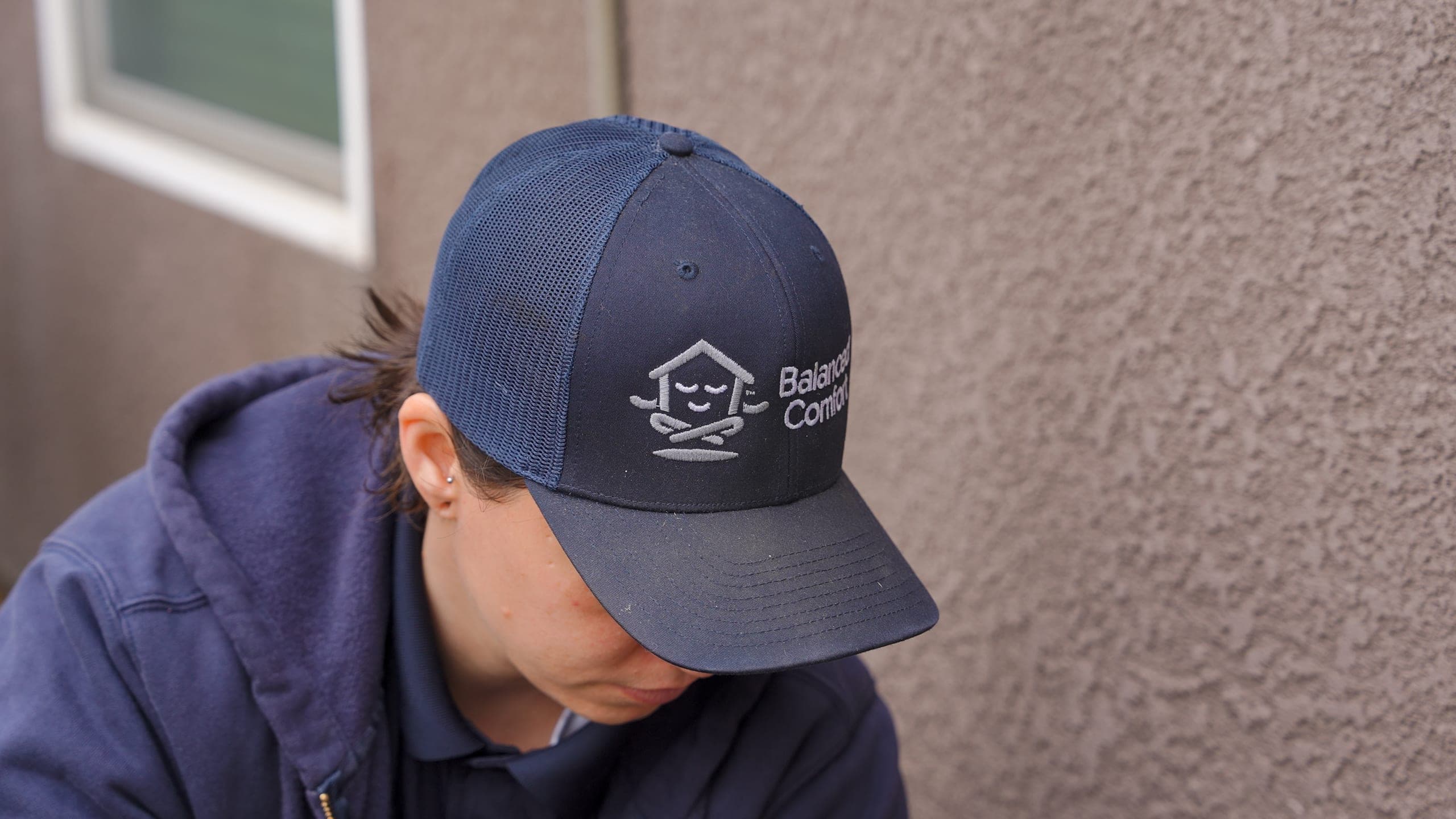 A Balanced Comfort technician in company uniform — ready to serve the Fresno area