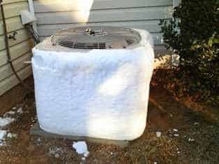 heat pump frozen