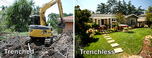 trenched vs trenchless repair