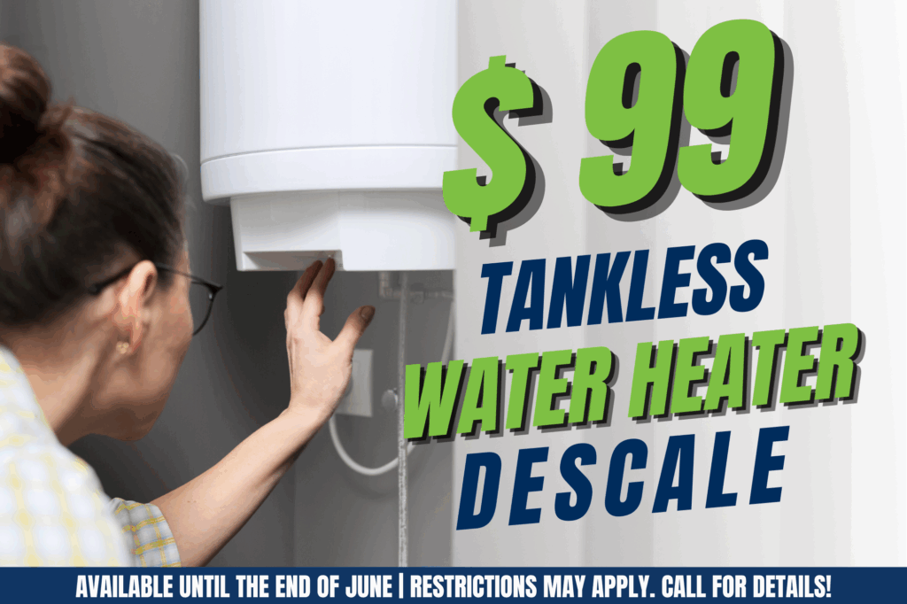 $99 tankles water heater descaling